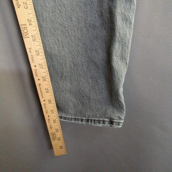 Abercrombie Fitch Jeans Womens 14/32 Gray 90s Straight Ultra High Rise - Picture 5 of 8